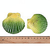 Spray Painted Natural Scallop Shell Big Pendants SSHEL-T017-14E-3