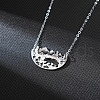 Mountain Bear Pendant Necklace with Iron Chain for Men PW-WG5A273-01-3