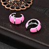 Brass Stripe C-Shaped Cuff Earrings EJEW-D321-04P-01-3