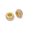 Alloy Rhinestone Clay Pave Beads ALRI-D300-04G-12-2