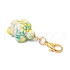Sea Turtle Dyed Synthetic Turquoise Pendant Decorations HJEW-JM03337-5