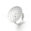 Non-Tarnish 304 Stainless Steel Sieve Ring Settings STAS-K278-06B-P-1