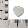 Anti-Tarnish 201 Stainless Steel Charms STAS-C111-36P-3