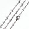 304 Stainless Steel Cable Chain Necklaces STAS-G083-15P-1