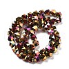 Electroplate Glass Beads Strands EGLA-P057-01A-FP01-2