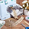 25M Polyester Jacquard Flower Ribbon OCOR-WH0088-82A-4