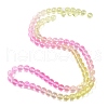 Baking Painted Transparent Glass Beads DGLA-M001-10mm-05-4