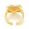 Brass Open Cuff Rings RJEW-R145-05G-3