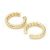 Rack Plating Brass Nodular Cuff Earrings for Women EJEW-G352-07G-2