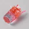 Transparent Acrylic Pendants OACR-WH20007-01C-15-2
