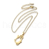 304 Stainless Steel Laser Cut Penguin Pendant Necklaces for Women Men NJEW-Q032-01D-G-4