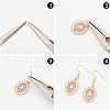 Fingerinspire Brass Micro Pave Clear Cubic Zirconia Pendants ZIRC-FG0001-01-4