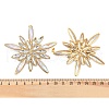 304 Stainless Steel Glass Stud Earrings for Women EJEW-M095-16G-3