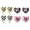 8Pcs 4 Style Valentine's Day Alloy Enamel Pendants FIND-FS0001-90-1