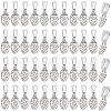 SOFPLATE 200Pcs Alloy Glue-on Flat Pad Bails FIND-SP0001-83P-1