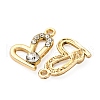Alloy Rhinestone Pendants PALLOY-S052-01G-B-2