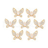Rack Plating Brass Micro Pave Clear Cubic Zirconia Pendants KK-N233-196-1