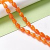Natural White Jade Beads Strands G-O029-07A-08-4