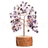 Natural Amethyst Chips Tree of Life Decorations PW-WG59627-01-1