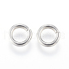 Tarnish Resistant 304 Stainless Steel Open Jump Rings STAS-J020-01-7x1.3mm-2