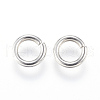 304 Stainless Steel Open Jump Rings STAS-J020-01-7x1.3mm-2