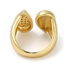 Rack Plating Brass Micro Pave Cubic Zirconia Cuff Finger Rings for Women RJEW-C114-19C-G-3