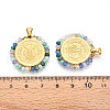 304 Stainless Steel Pendants STAS-N115-25C-G-3