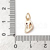 Brass Micro Pave Cubic Zirconia Pendants KK-D378-26G-3