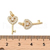 Rack Plating Brass Cubic Zirconia Pendants KK-K349-21G-3