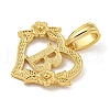 Heart Brass Pendants KK-I714-04G-B-2