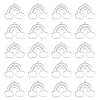 DICOSMETIC 20Pcs 201 Stainless Steel Pendants STAS-DC0010-75-1