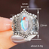 Alloy & Rhinestone Finger Rings for Women FS-WGA0E63-02-3
