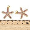Brass Micro Pave Cubic Zirconia Pendants KK-S526-56G-3