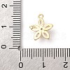 Brass Micro Pave Cubic Zirconia Charms KK-D371-04F-G-3
