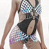 Lilac Acrylic Scale Sequin Alloy Tassel Chain Sexy Suit Body Chains for Beach Party FS-WG189BD-05-5