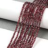 Natural Garnet Beads Strands G-F619-17A-2mm-2