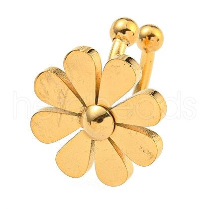 304 Stainless Steel Cuff Earrings for Women EJEW-Z053-03G-03-1