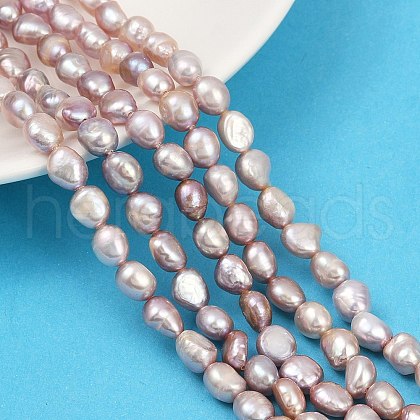 Natural Cultured Freshwater Pearl Beads Strands PEAR-P064-20J-05D-1