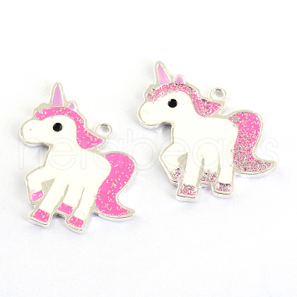 Zinc Alloy Enamel Pendants X-TIBE-Q056-23-LF-1