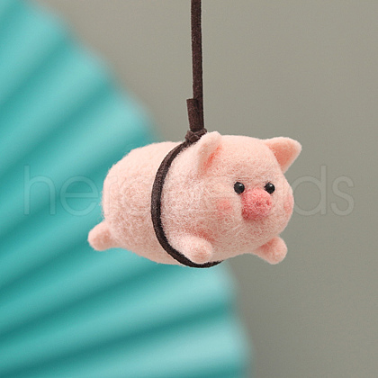 DIY Pendant Decoration Needle Felting Kit DIY-D066-07P-1