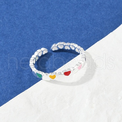 925 Sterling Silver Rings RJEW-D315-02S-1