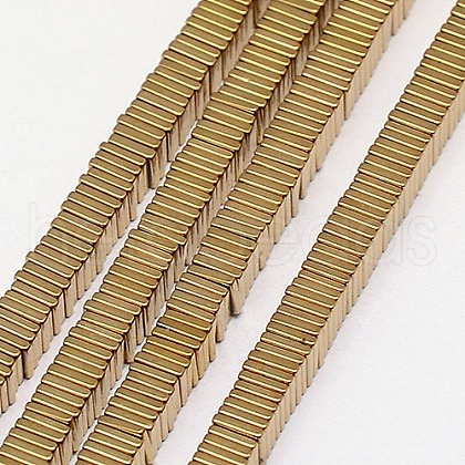 Electroplate Non-magnetic Synthetic Hematite Heishi Beads Strands G-J171A-2x2mm-06-1