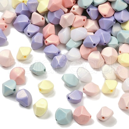 UV Plating Opauqe Acrylic Beads OACR-B031-35-1