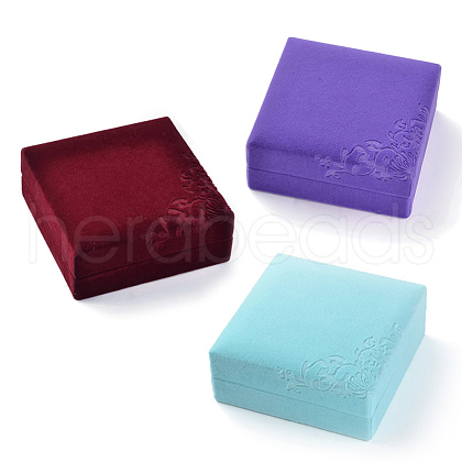 Square Velvet Bracelets Boxes VBOX-D002-M-1