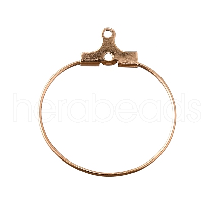 304 Stainless Steel Pendants STAS-T031-20-20mm-RG-1