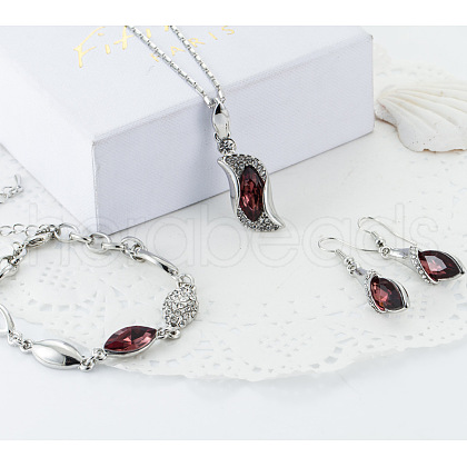 Alloy Rhinestone Jewelry Sets FS-WGB491C-06-1