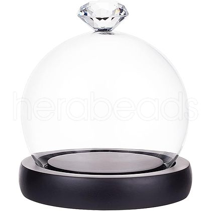 Glass Dome Cover ODIS-WH0002-26B-1