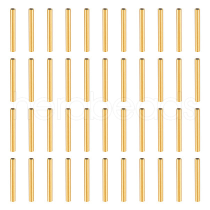 Unicraftale 30Pcs Ion Plating(IP) 304 Stainless Steel Tube Beads STAS-UN0053-11-1
