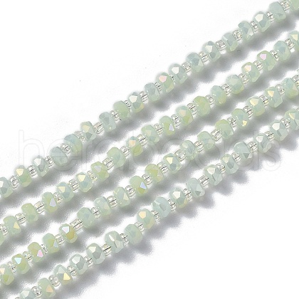 Electroplate Glass Beads Strands EGLA-J147-A-FR03-1