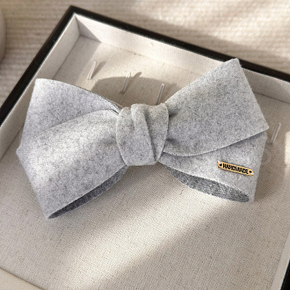 Fashionable Versatile Bowknot Velvet Hair Barrettes for Women Girl NN4842-3-1